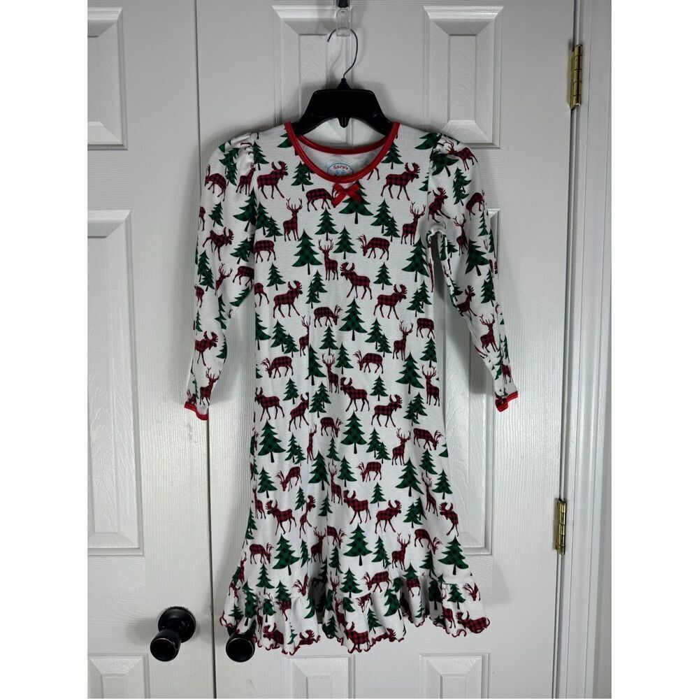Sara’s Prints Girls Christmas Gown Size 7